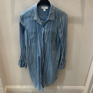 Motherhood Maternity Blue Button Down Shirt